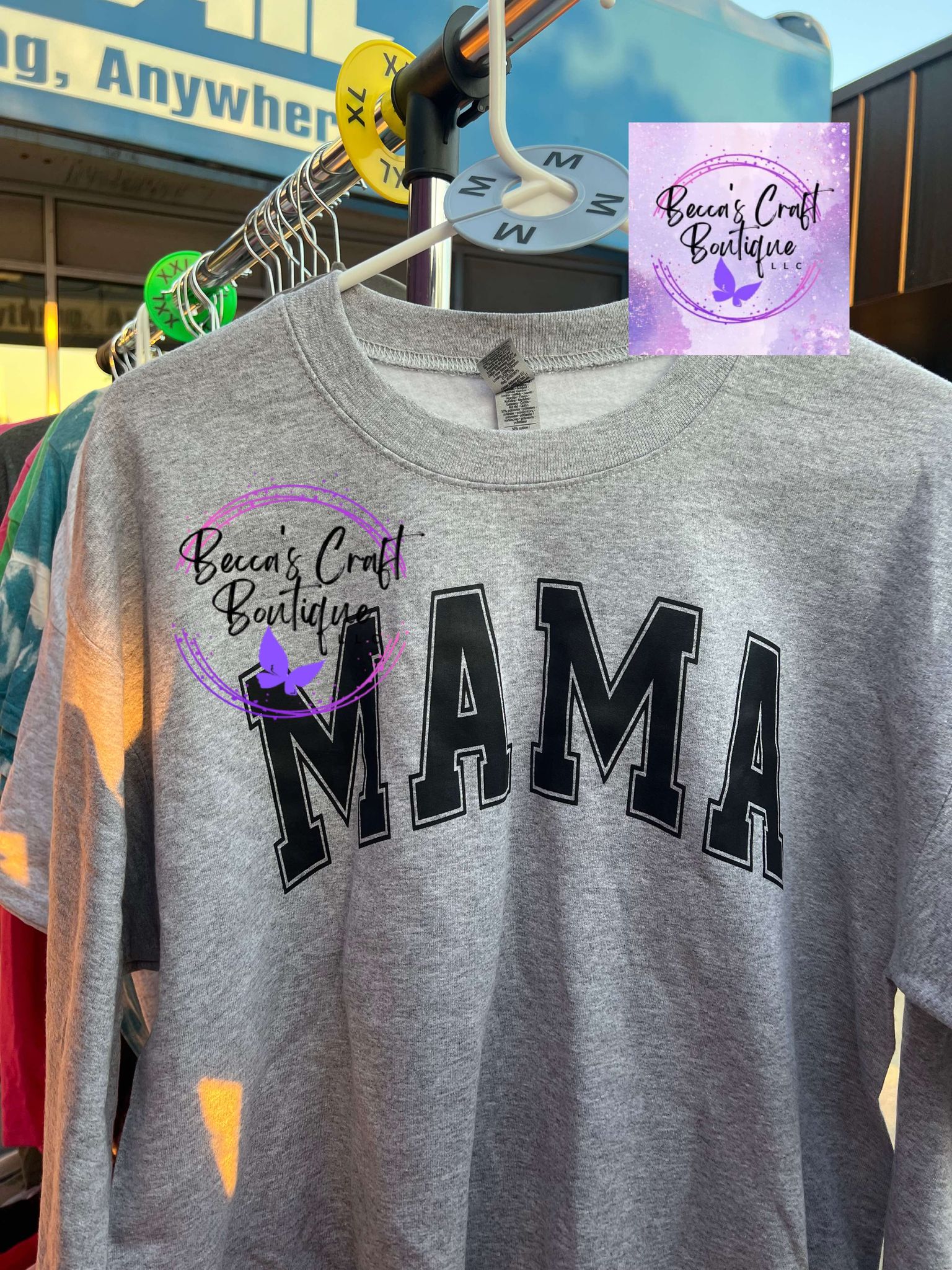 Mama Grey crewneck **READY TO SHIP**