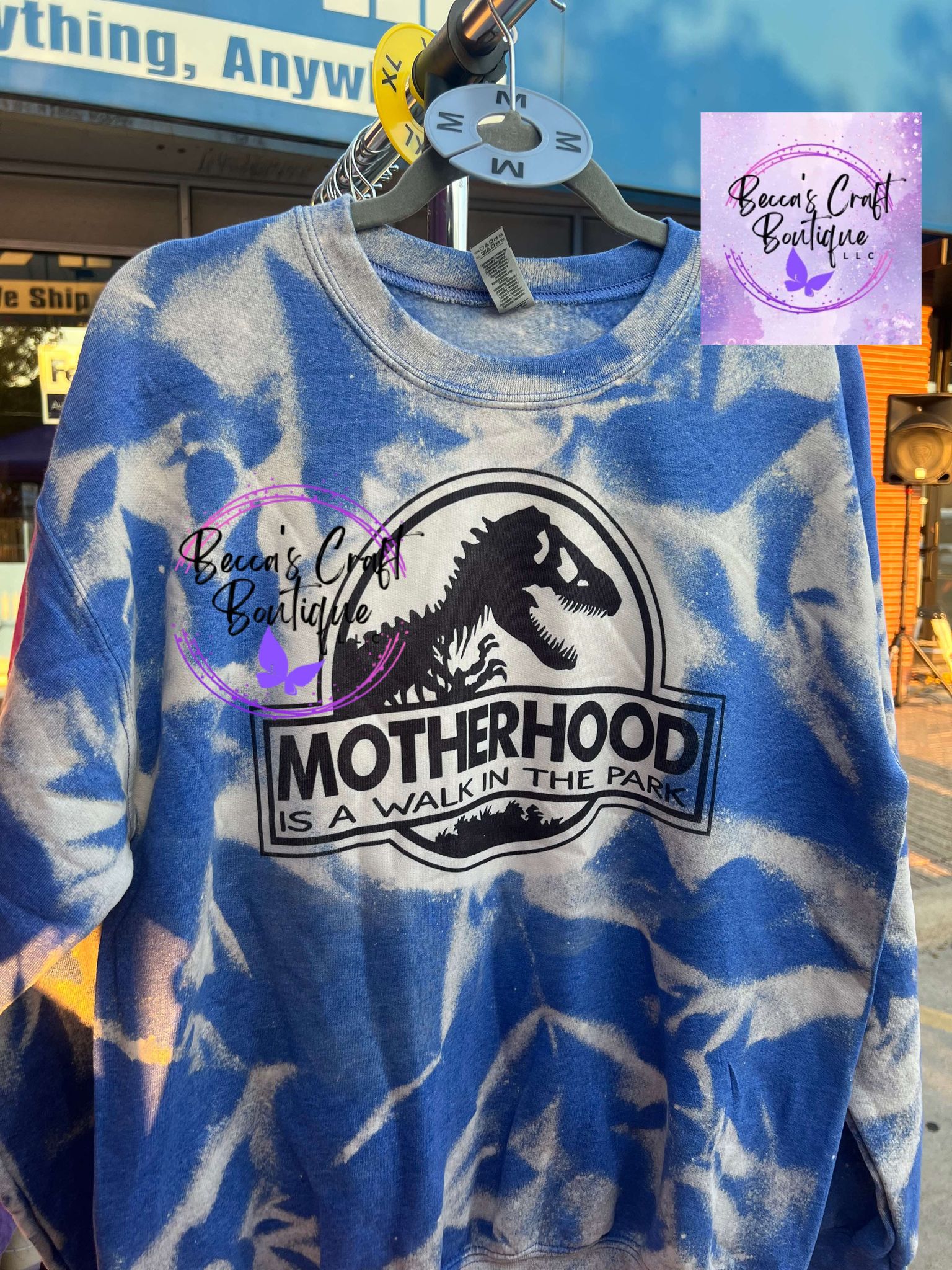 motherhood is a walk in the park crewneck **READY TO SHIP**