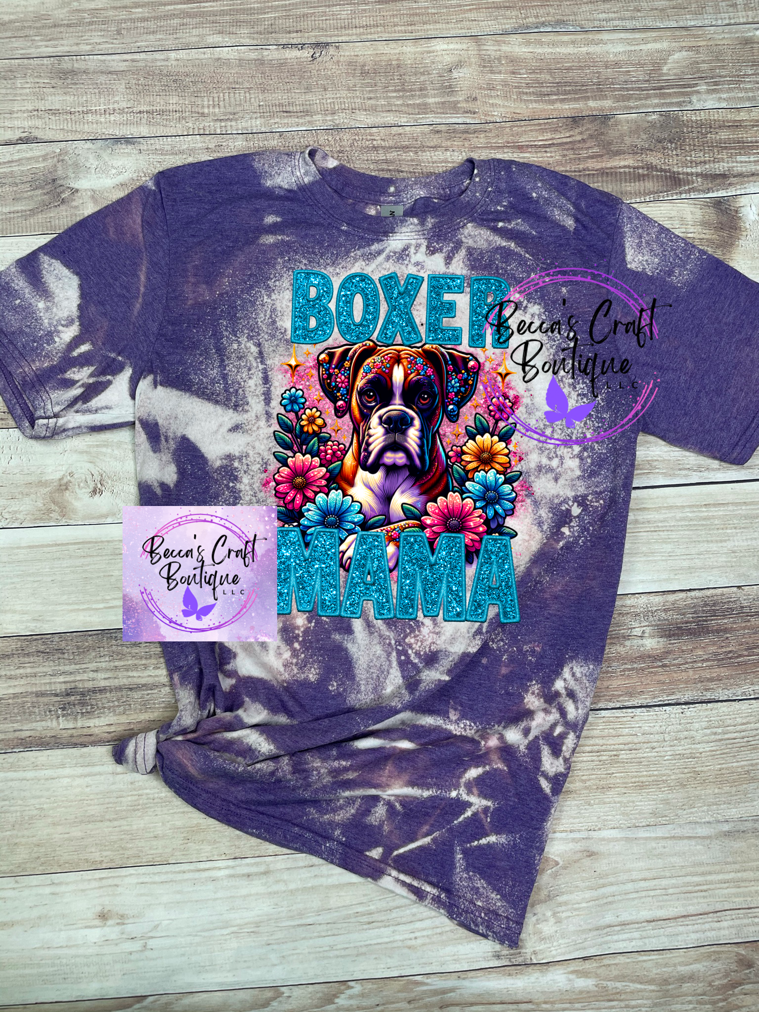 Boxer mama Bleached T-shirt