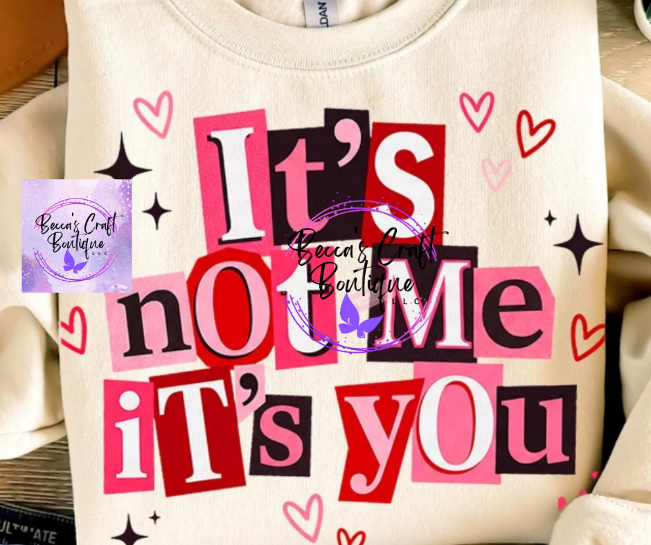 It's not me it's you valentines day crewneck sweatshirt
