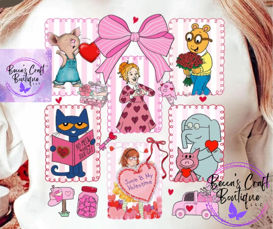 Teacher valentines books sweatshirt