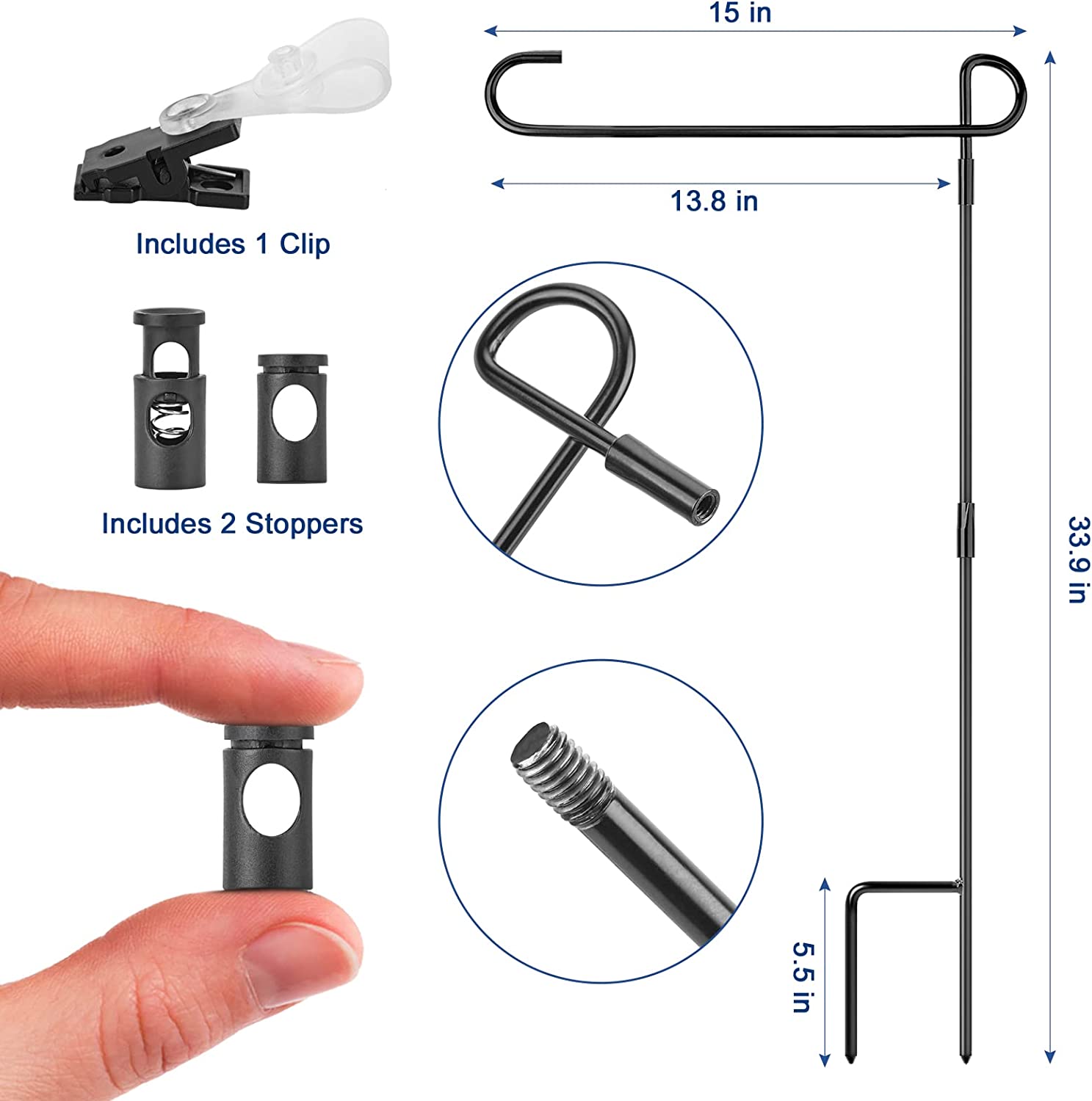 Garden flag stand only