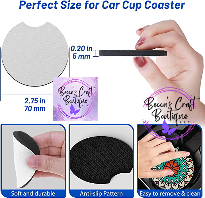 Bullet flag car coasters