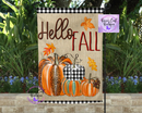 Hello Fall garden flag