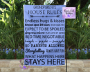 Grandparents house rules garden flag