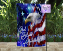 God bless America garden flag