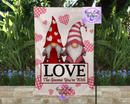 Gnome couple valentines day flag