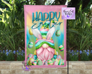 Happy Easter gnome garden flag