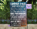 Camping rules garden flag