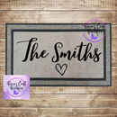 Family name custom doormat