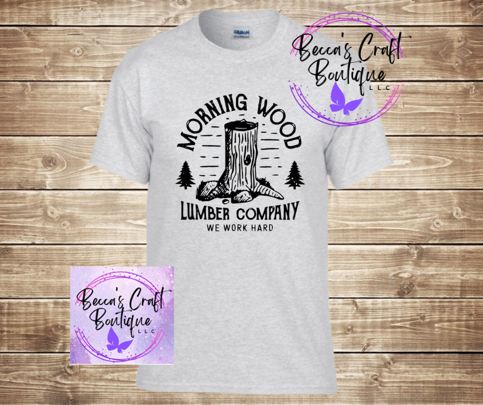 Morning Wood lumber company T-shirt