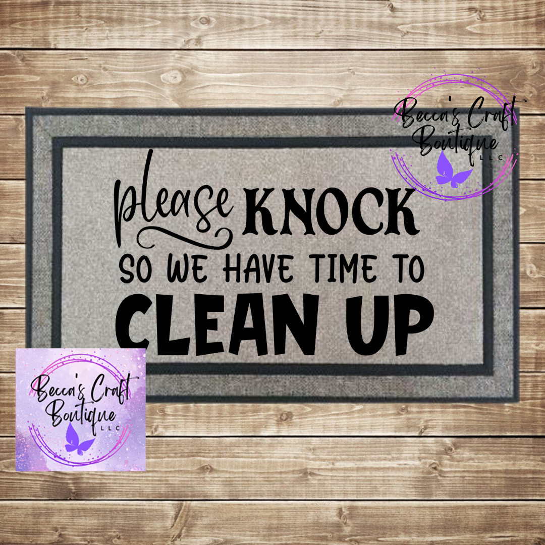 Please knock doormat