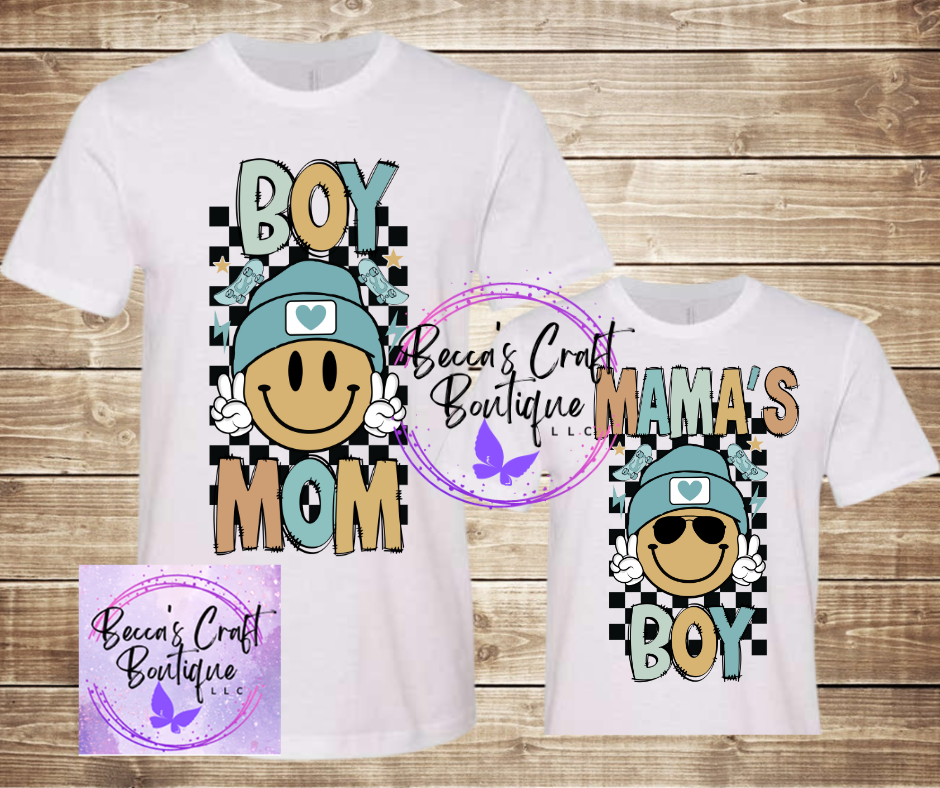 Boy mom & Mama's Boy t-shirt set