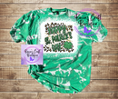 Happy St. Patrick's day bleached T-shirt