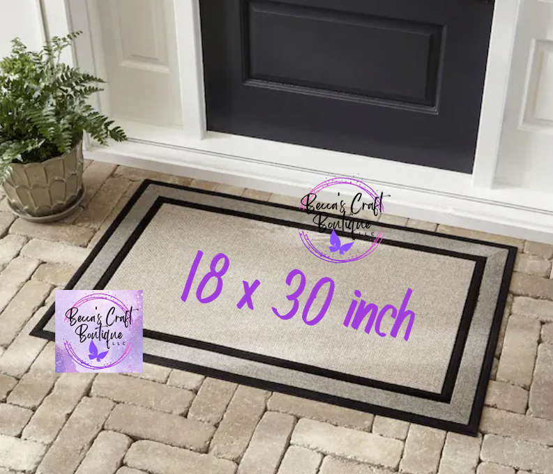 Adventure awaits door mat