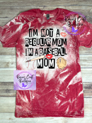 I'm a baseball mom bleached T-shirt