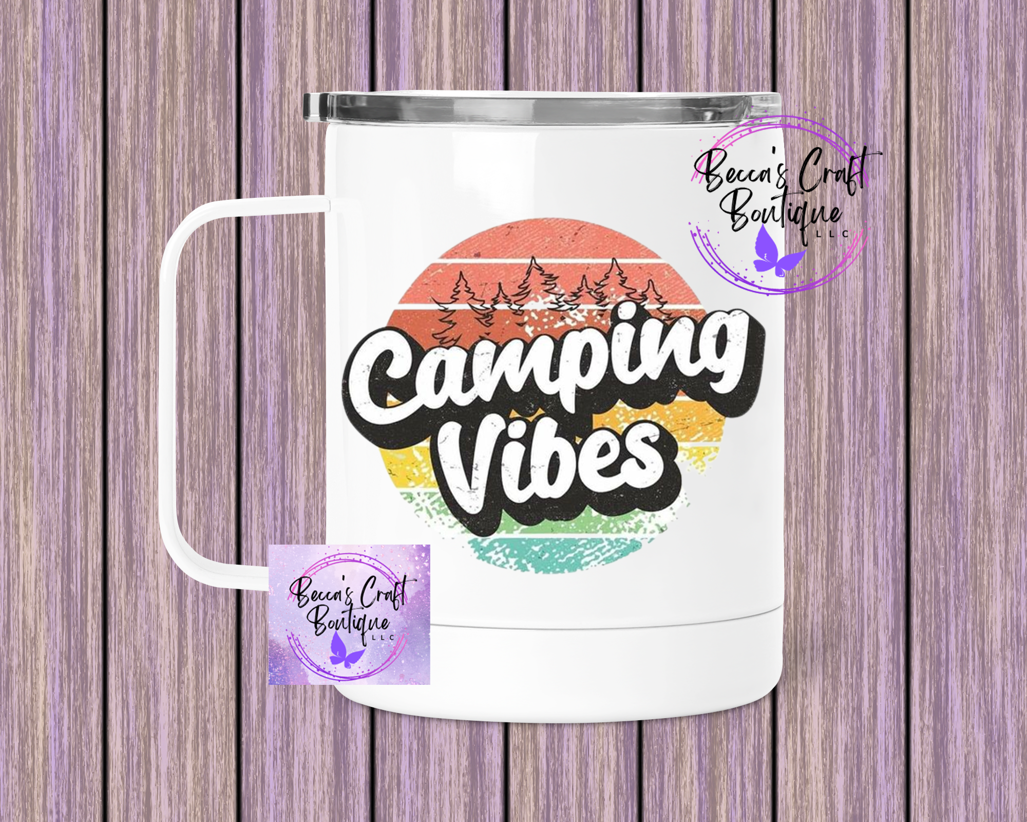 Camping Vibes camping mug