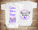 Custom baby onesie with HTV