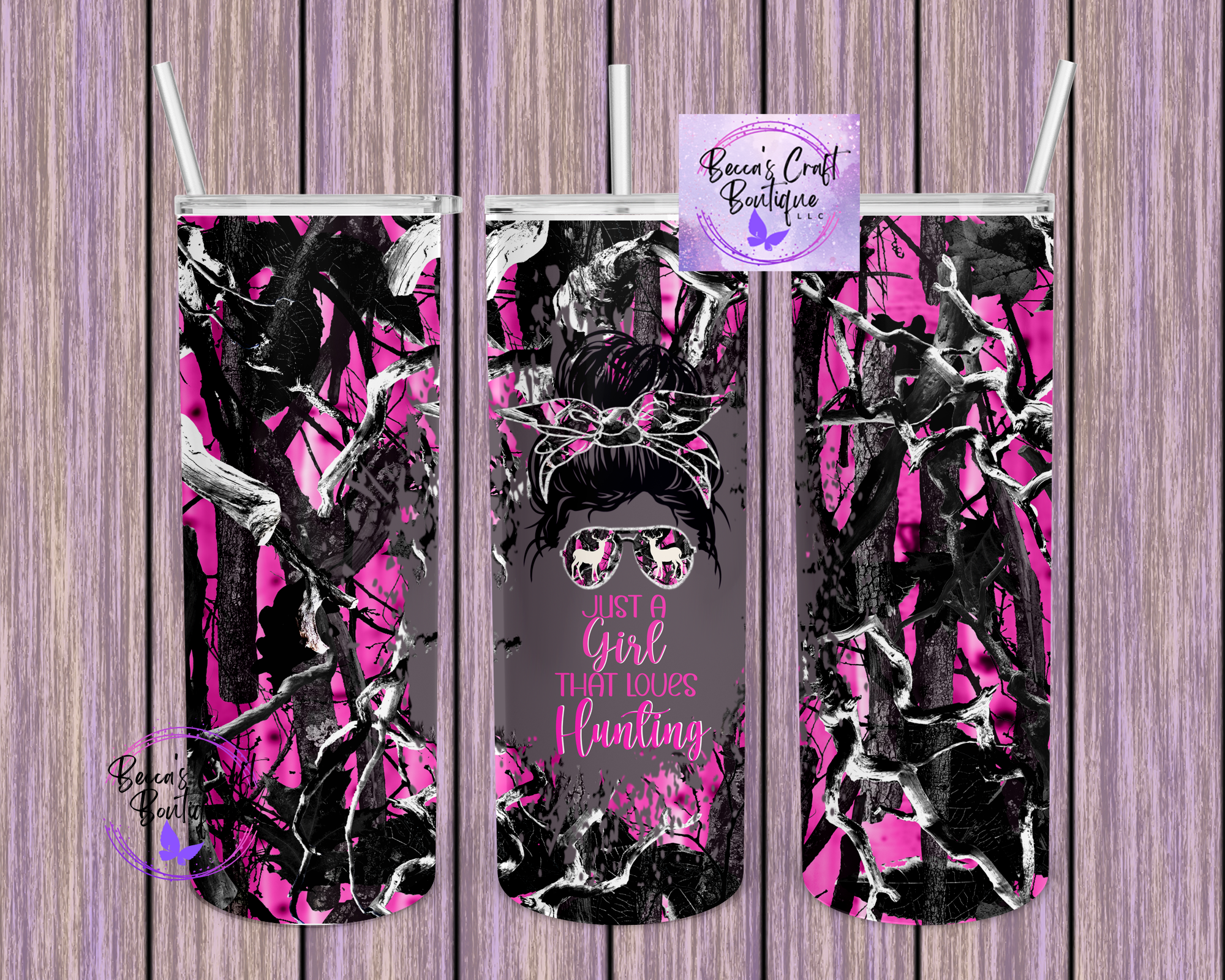 Girl Hunting Tumbler