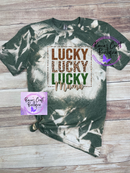 Lucky mama bleached t-shirt