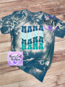 Mama blue Bleached T-shirt