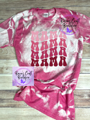 Mama pink bleached T-shirt