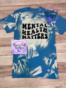 Mental health matters bleached T-shirt