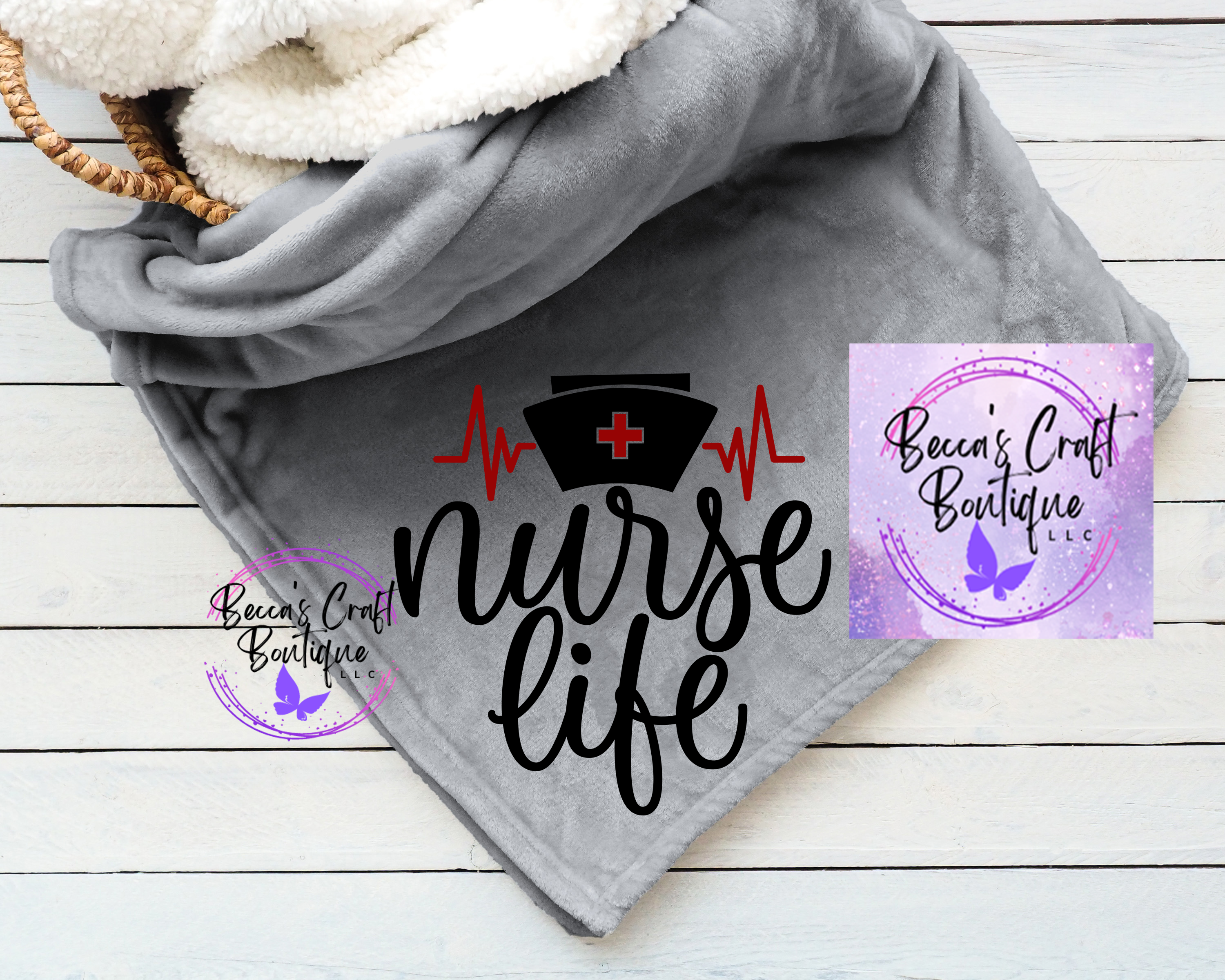 Nurse life blanket