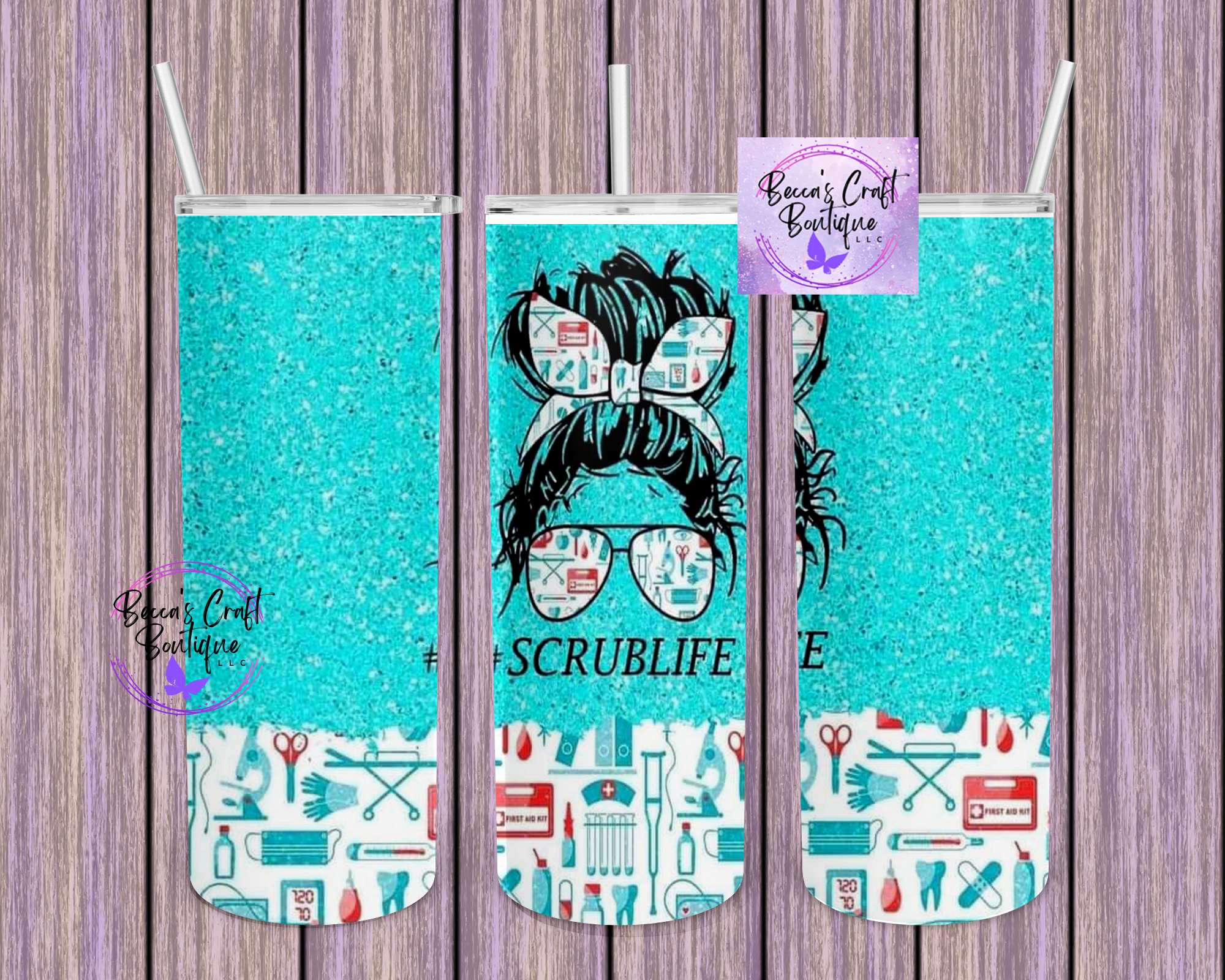 Scrub life nurse tumbler