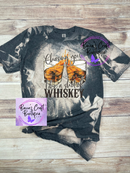 Chasing you like a shot of whiskey bleached T-shirt