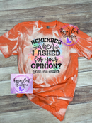 Asked your opinion Bleached T-shirt